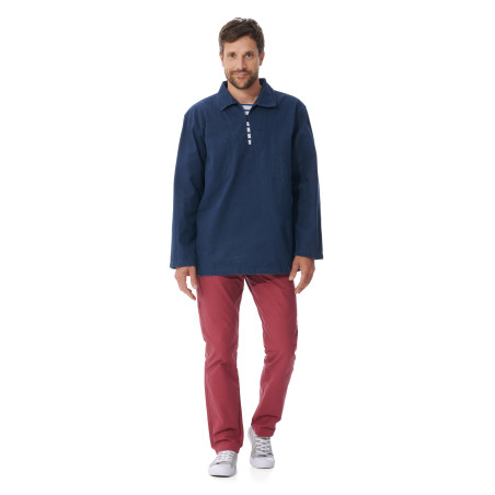 Vareuse traditionnelle en toile bleu marine | Mousqueton
