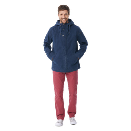 Veste bleu marine homme - Toile délavée & coupe droite