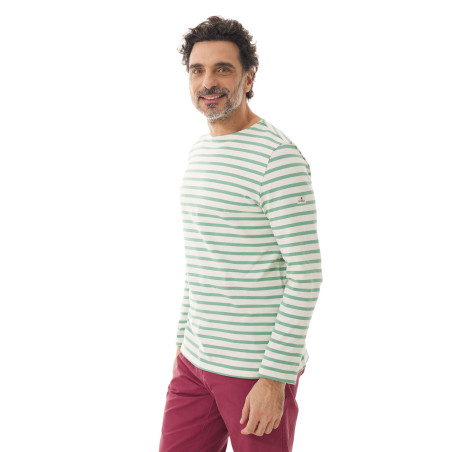 Marinière vert d'eau homme Mario Opale - Mousqueton