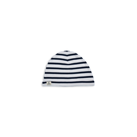 Bonnet rayé en coton enfant | Mousqueton