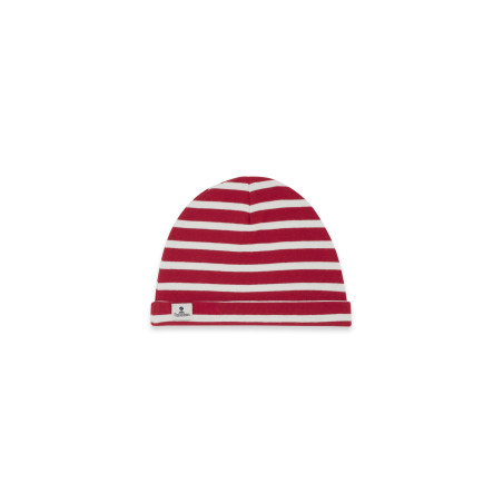 Bonnet rayé en coton enfant | Mousqueton