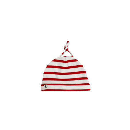Bonnet rayé en coton bébé MIMI BABY-B | Mousqueton