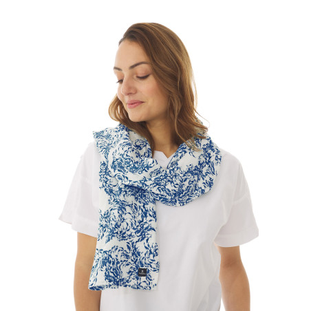 Foulard imprimé en lin | Mousqueton
