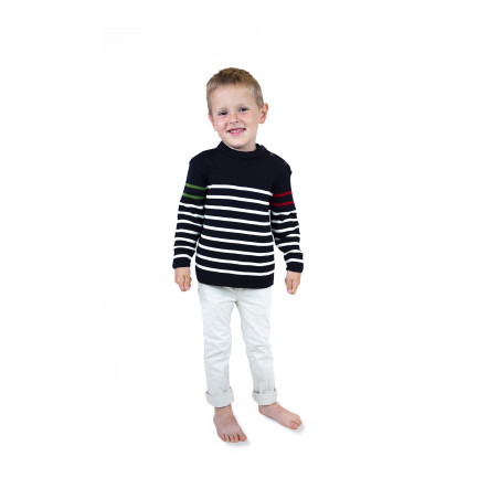 Pull marin rayé enfant TIM KID BATRI - Paiement sécurisé