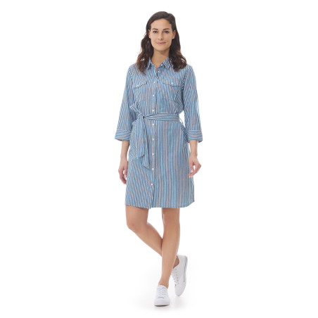 Robe chemise rayée bleu I Mousqueton