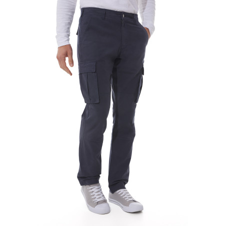 Pantalon cargo Homme bleu marine | Mousqueton