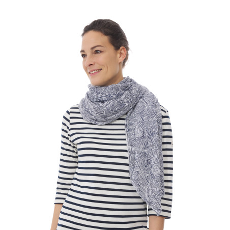 Foulard à motifs marins | Mousqueton