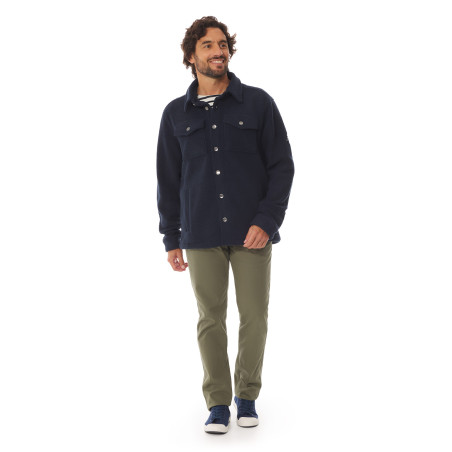 Veste polaire sherpa homme bleu marine | Mousqueton