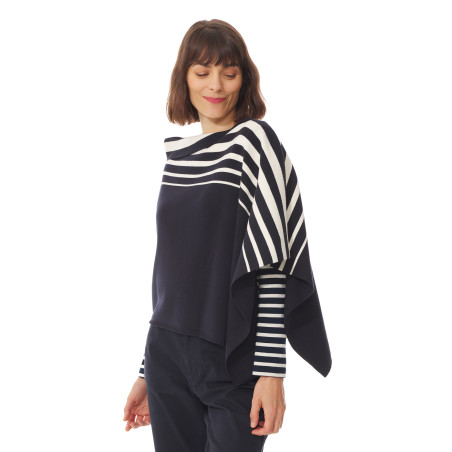 Poncho femme rayé | Mousqueton