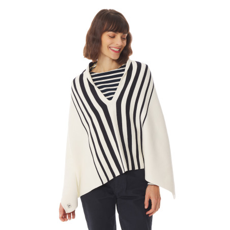 Poncho femme rayé | Mousqueton