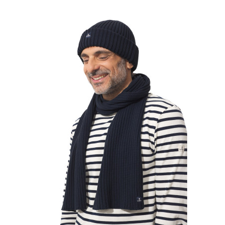 Wool ribbed scarf | Mousqueton
