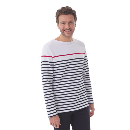 Marinière homme multicolore bleu marine et rouge | Mousqueton
