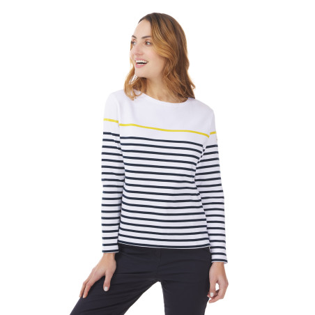 Marinière femme multicolore blanc marine miel | Mousqueton