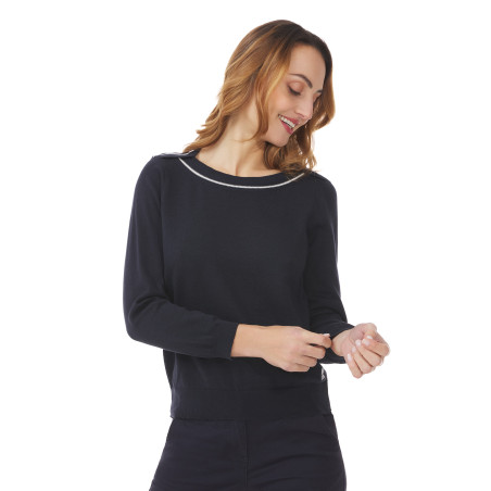 Pull femme encolure bateau | Mousqueton