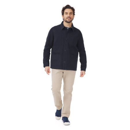 Veste de travail homme bleu marine | Mousqueton