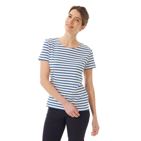 T-shirt rayé manches courtes femme | Mousqueton