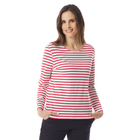 T-shirt rayé manches longues femme | Mousqueton