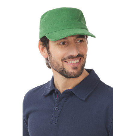 Casquette de marin réglable vert menthe | Mousqueton
