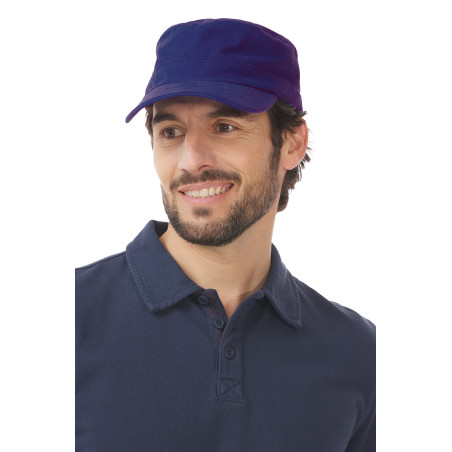 Casquette de marin réglable bleu regate | Mousqueton