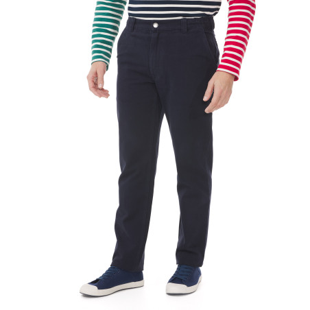 Pantalon en toile homme bleu marine | Mousqueton