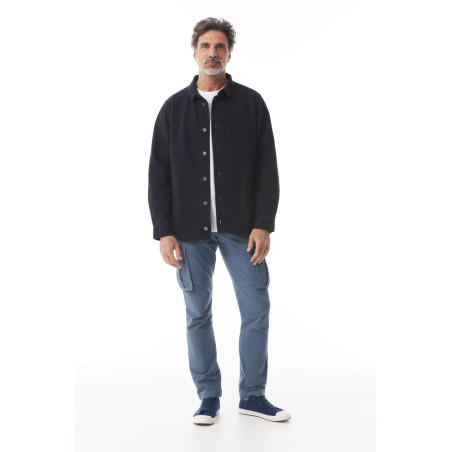 Veste surchemise homme bleu marine | Mousqueton