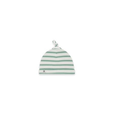 Bonnet rayé en coton bébé MIMI BABY-B | Mousqueton