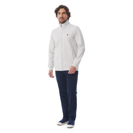 Men's warm zip-up cardigan | Mousqueton