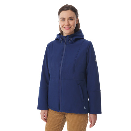 Veste à capuche softshell femme | Mousqueton