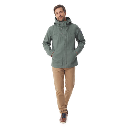 Veste en toile déperlante vert kaki Homme | Mousqueton