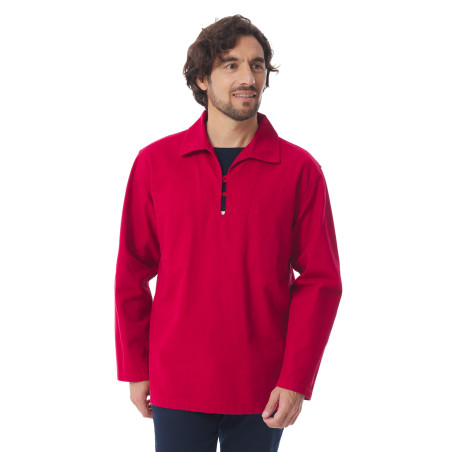 Vareuse de marin en toile canva rouge carmin | Mousqueton