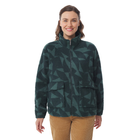 Veste en sherpa à motifs voile femme | Mousqueton