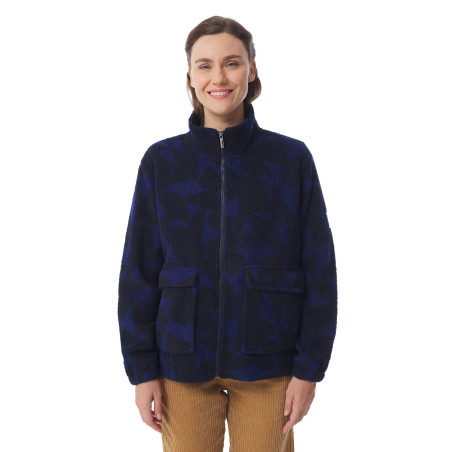Veste en sherpa à motifs voile femme | Mousqueton