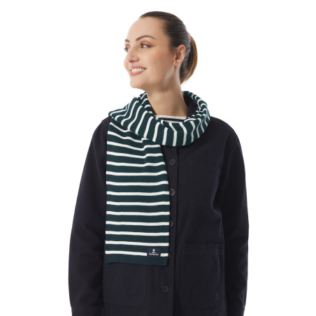 Wool striped scarf | Mousqueton