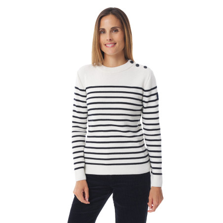 Pull marin rayé femme | Mousqueton