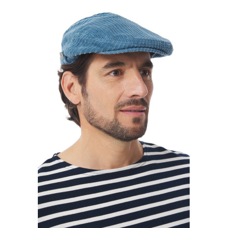 Casquette plate en velours côtelé | Mousqueton