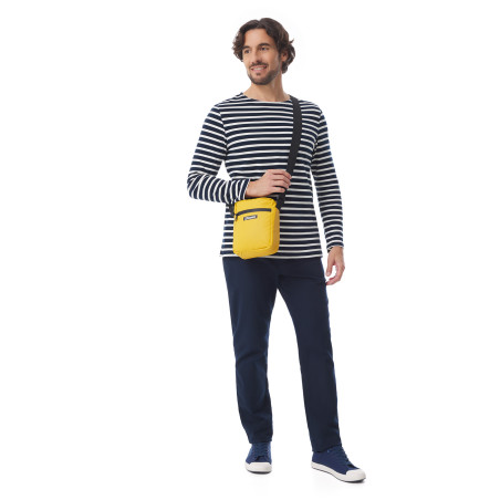 Sac bandoulière imperméable jaune | Mousqueton