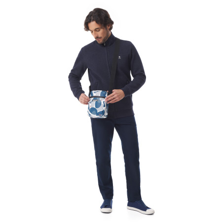 Waterproof shoulder bag with whale print | Mousqueton