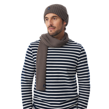 Wool ribbed scarf | Mousqueton