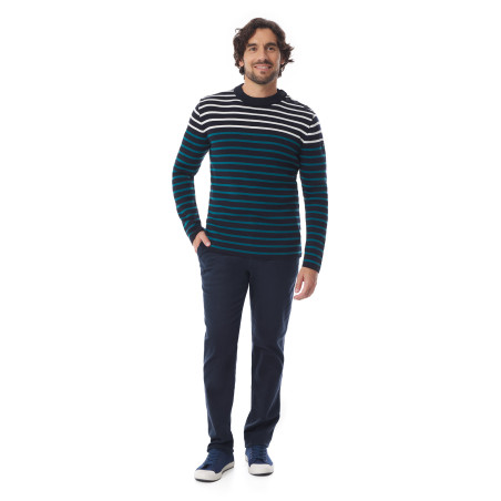 Pantalon droit homme bleu marine | Mousqueton