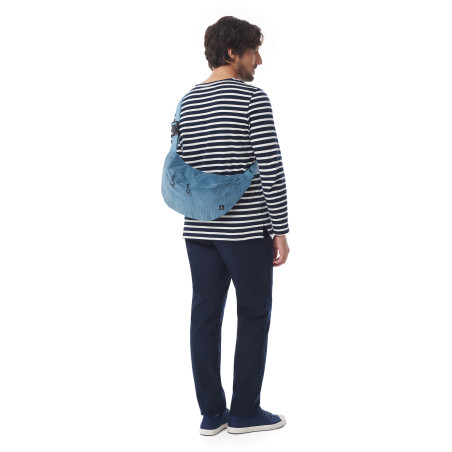 Sac banane en velours côtelé | Mousqueton