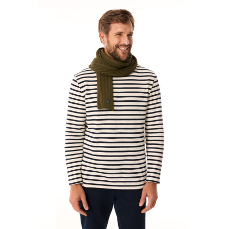 Wool ribbed scarf | Mousqueton