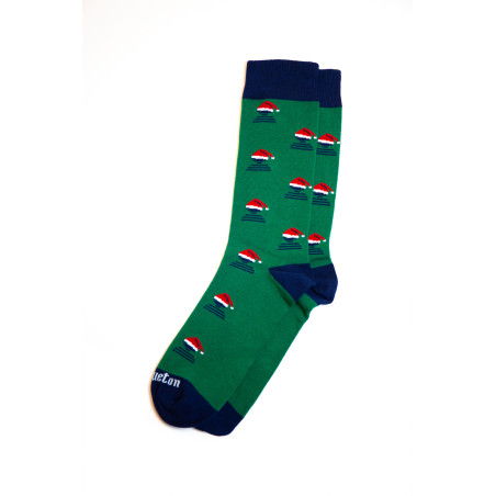 Chaussettes de Noël vert sapin | Mousqueton