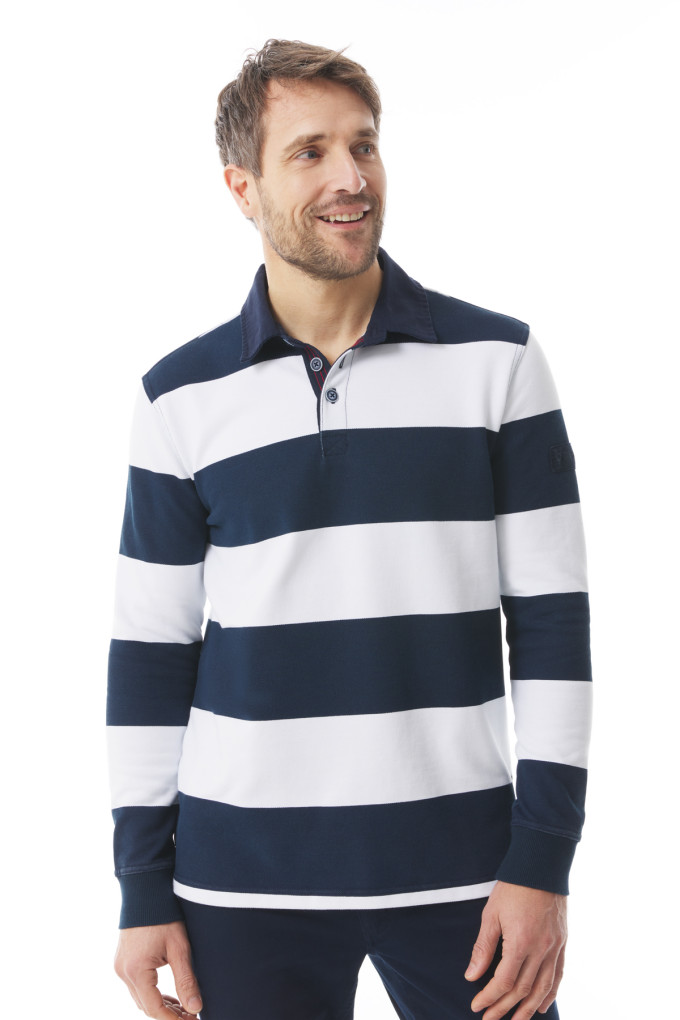 GENOIS BICOLORE BLANC - MARINE