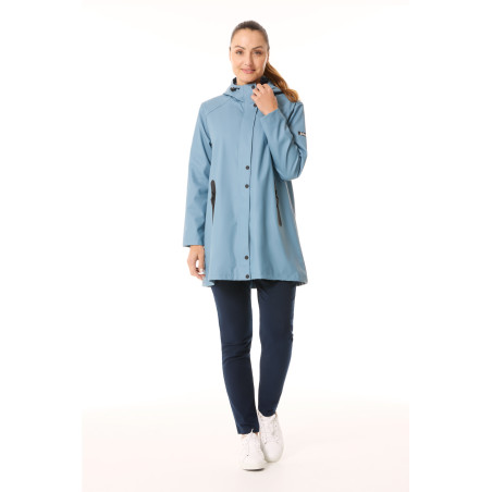 Ciré à capuche femme bleu clair provençal | Mousqueton