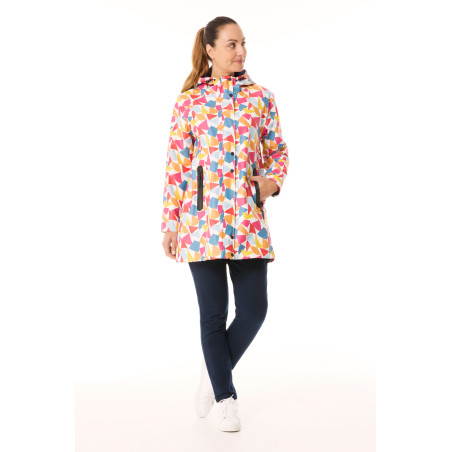 Ciré à capuche femme drapeaux multicolores | Mousqueton