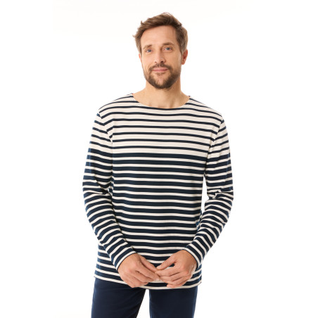 Marinière bleu marine homme MARIUS bicolore | Mousqueton