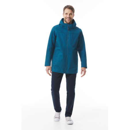 Parka imperméable mi-saison homme bleu abysse | Mousqueton