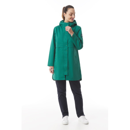 Parka imperméable mi-saison femme vert jade | Mousqueton