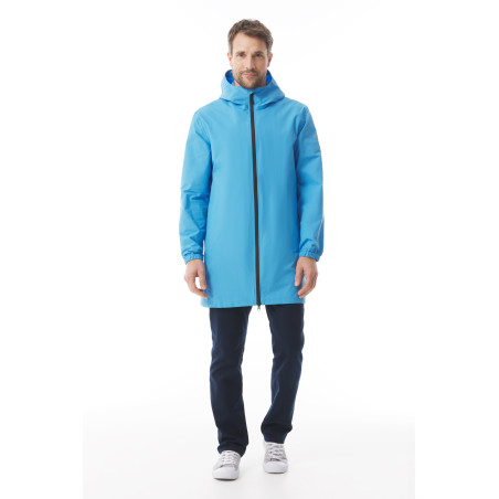 Long coupe-vent imperméable bleu ciel | Mousqueton