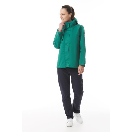 Veste imperméable et modulable mi-saison vert jade | Mousqueton